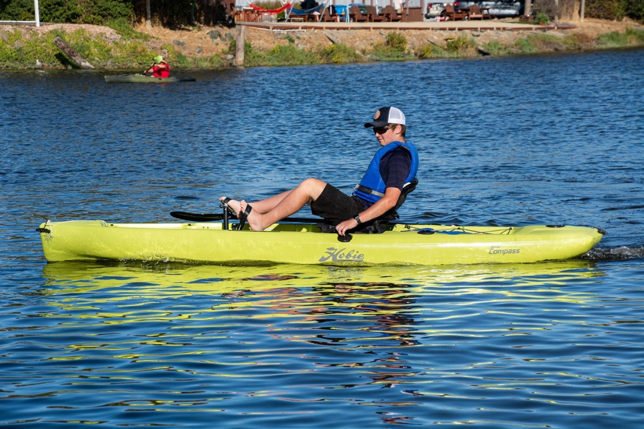 Single pedal kayak: 2x as far, 2x as fast: $40/hr.