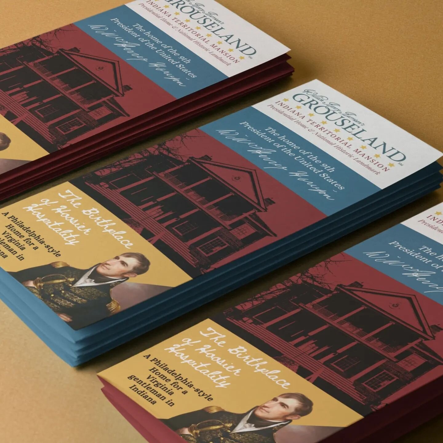 🇺🇸 So glad the @grouseland_mansion came to me for a brochure update! Designed, reviewed, edited, and printed just in time for a convention they're attending this weekend!

#williamhenryharrison #grouseland #brochure #printmarketing #graphicdesign #