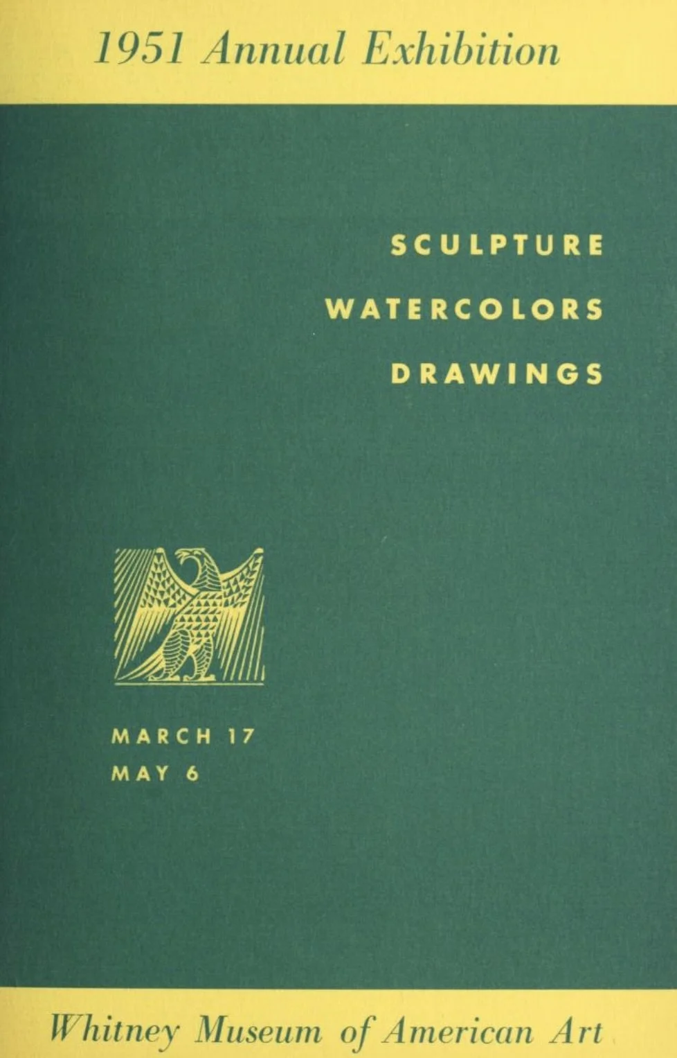 Whitney Museum of Art, Sculpture, Watercolors, Drawings