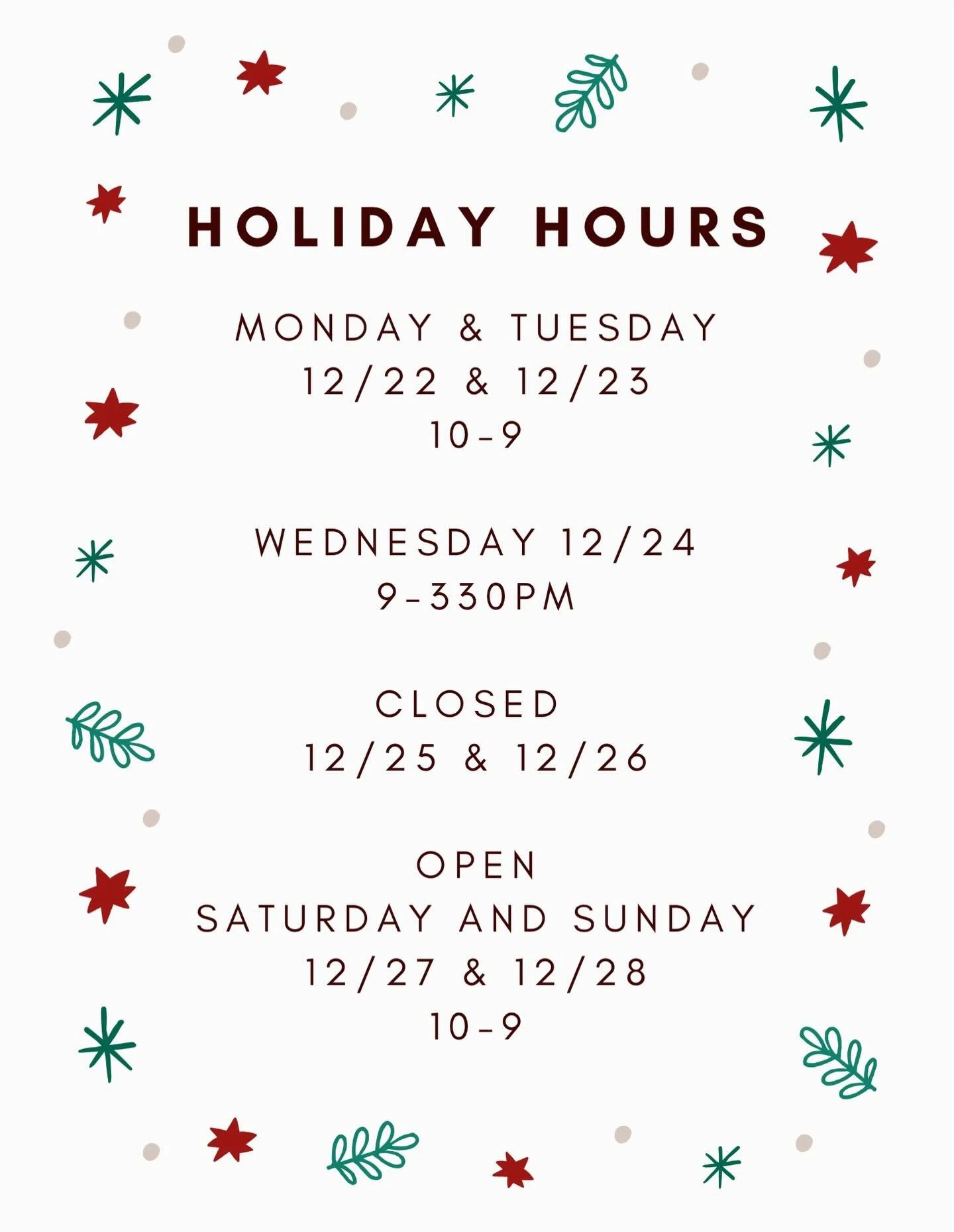 Some extra hours for you to enjoy hot chocolate in this chilly weather! Please share! ⭐️