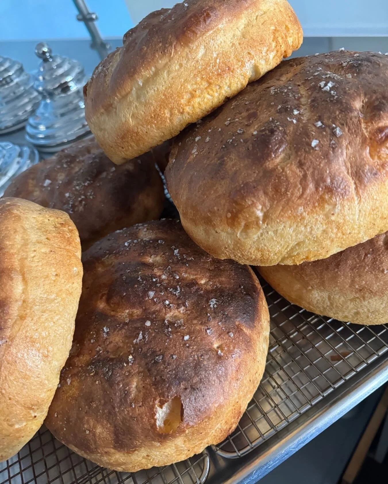 Our Focaccia has become a really nice staple at the shop- we make a traditional Focaccia Barese dough enriched with riced potatoes and locally milled organic flour. We have it in the shop Thursday- Sunday, but it&rsquo;s always best to call and check