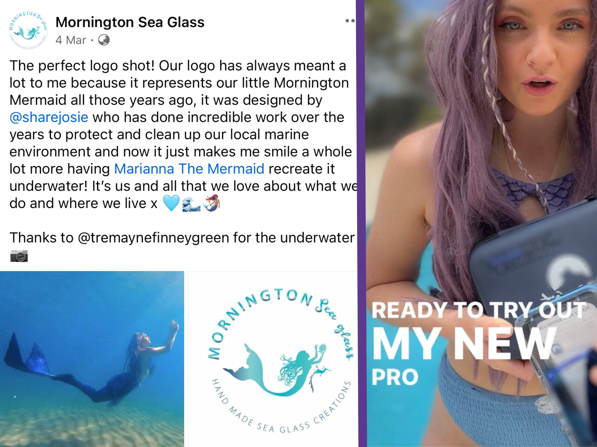 Real Mermaid at Mornington Beach