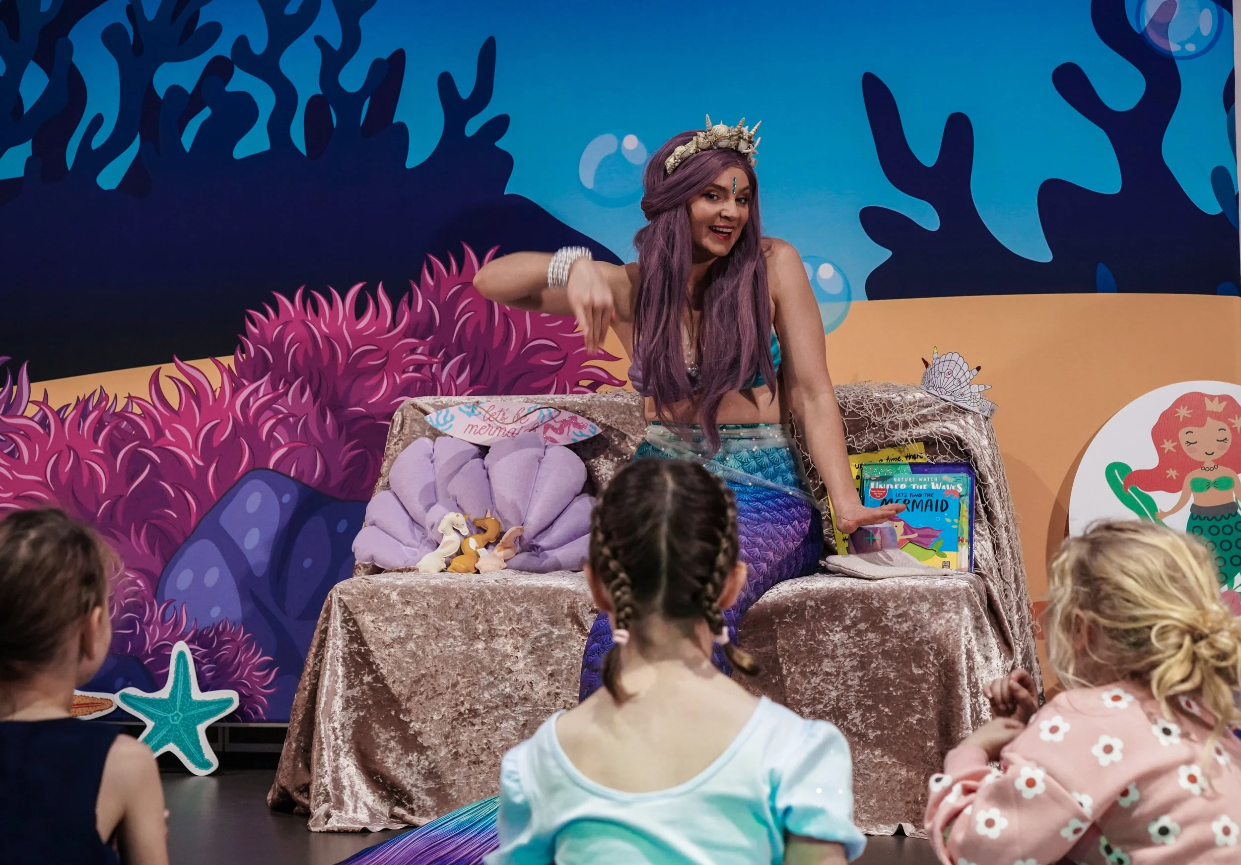 Mermaid Ocean Party Backdrop