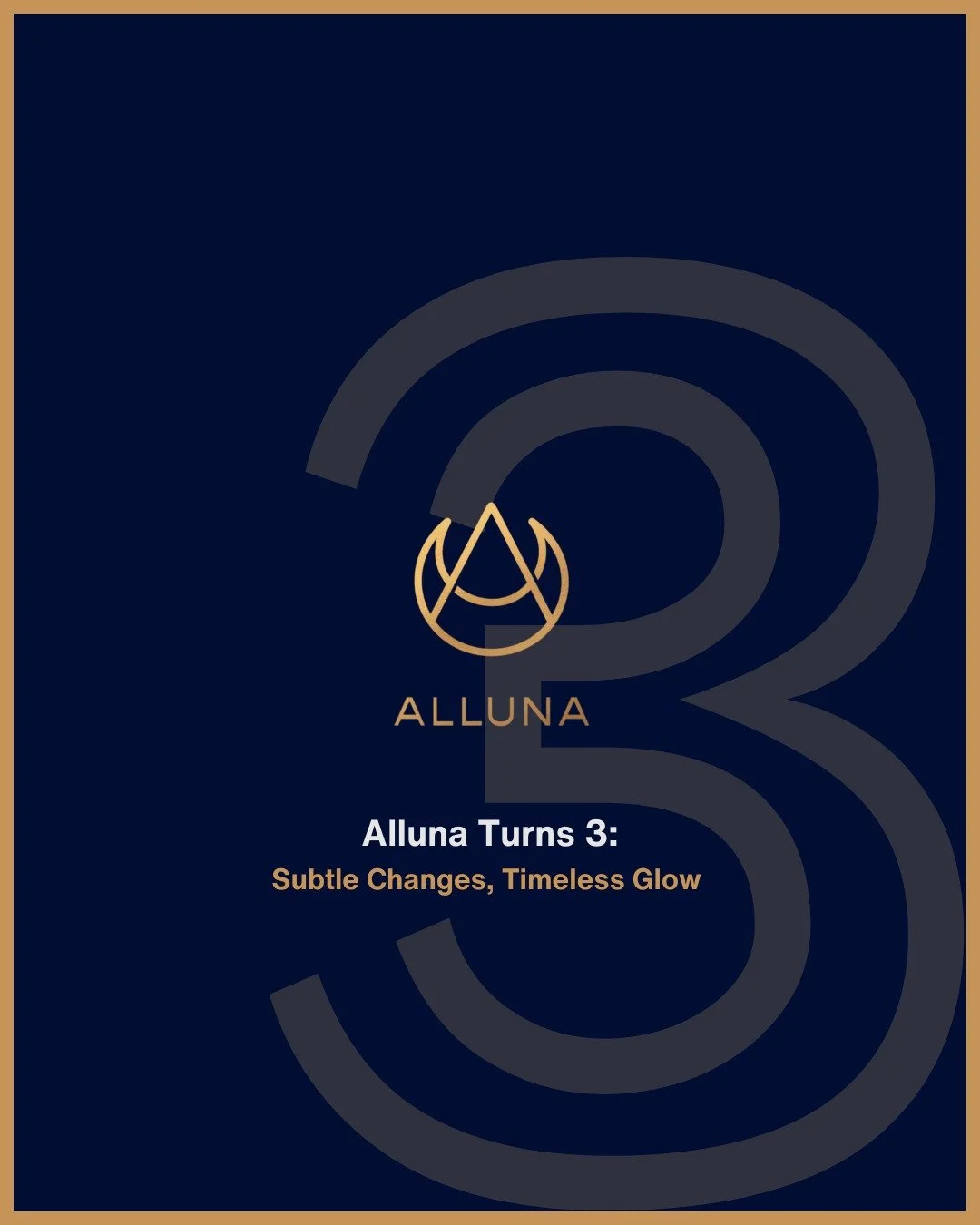 Alluna Turns 3: Subtle Changes, Timeless Glow ✨

Three years ago, Alluna opened its doors with one quiet promise: to deliver doctor‑led, lasting results to elevate how our patients feel - all in a space that feels more like a luxury hotel than a clin