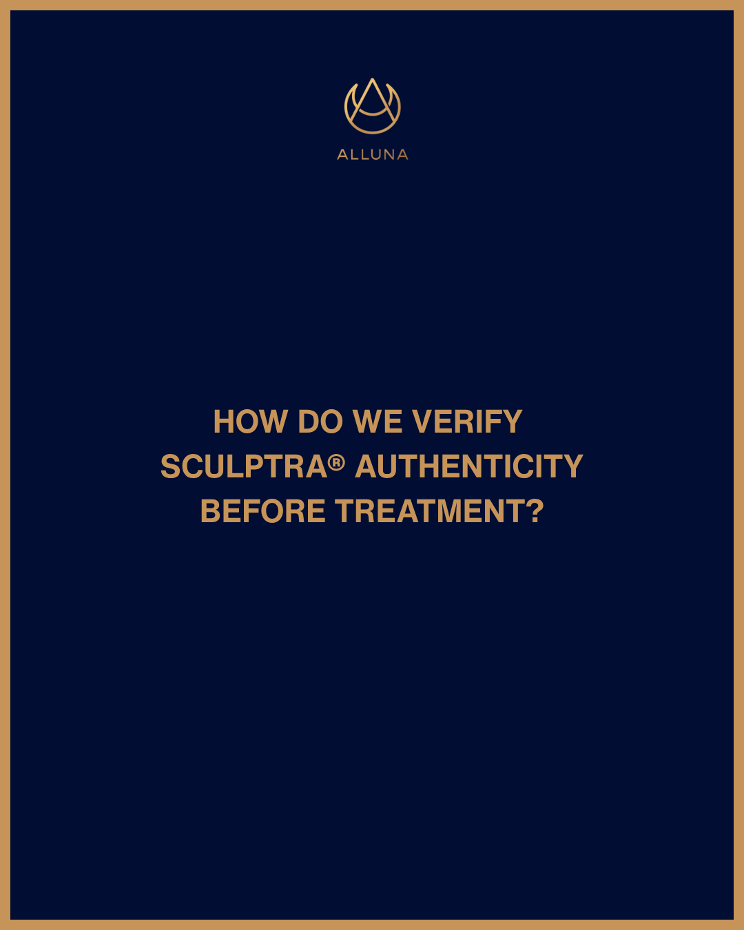 How Does Alluna Medical Verify Authentic Sculptra® Before Treatment?