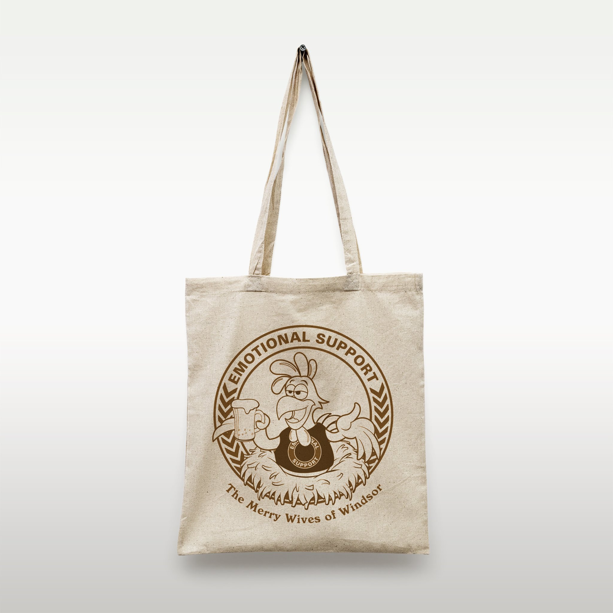 MWOW Emotional Support Rooster Tote