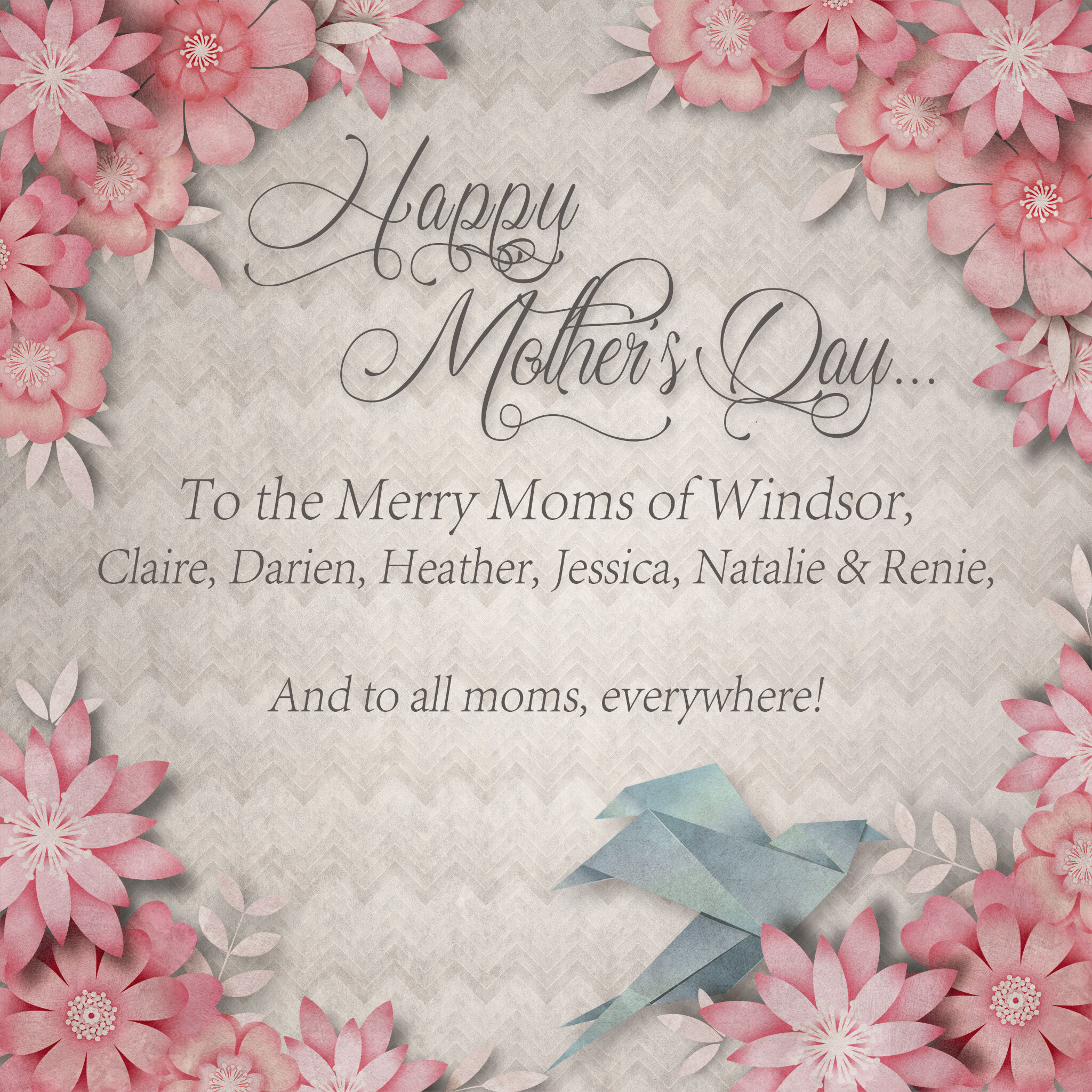 Happy Mother's Day from The Merry Wives! May your day be filled with love and all the people, places and things that bring you joy. 

#mothersday #mothers #mothersday2023