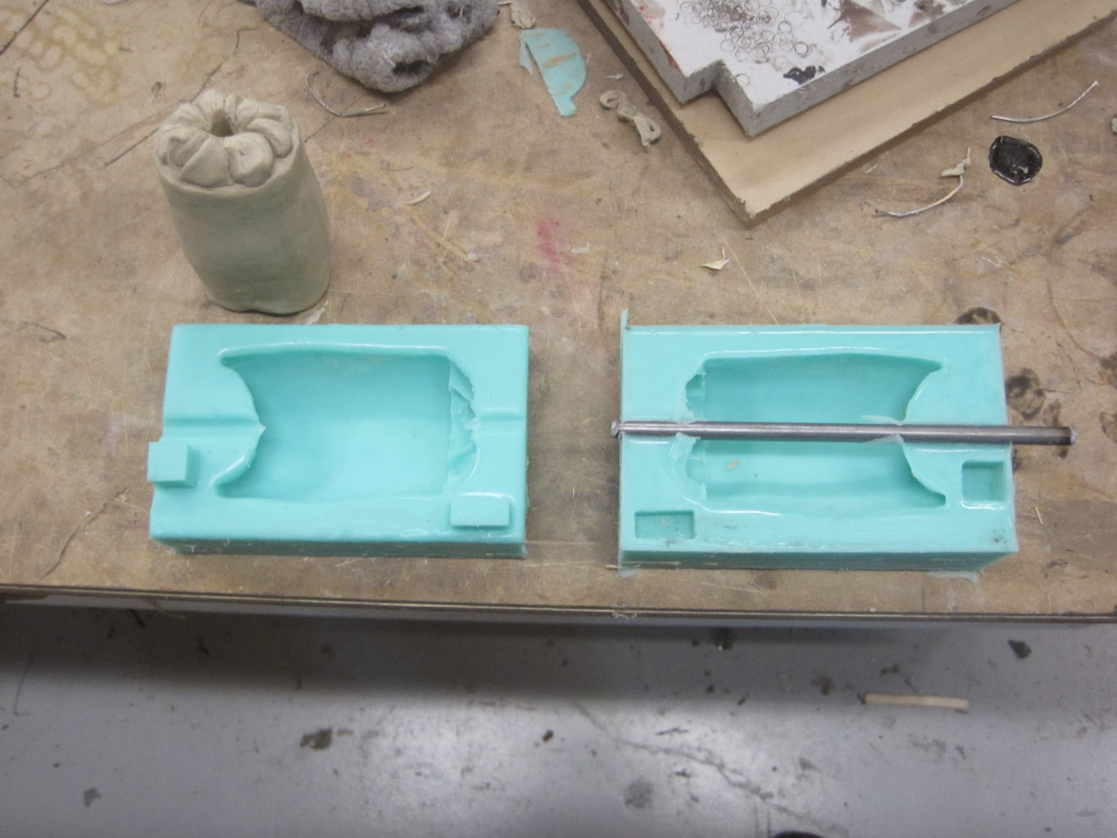 Molds for the prototype bovine cervix.