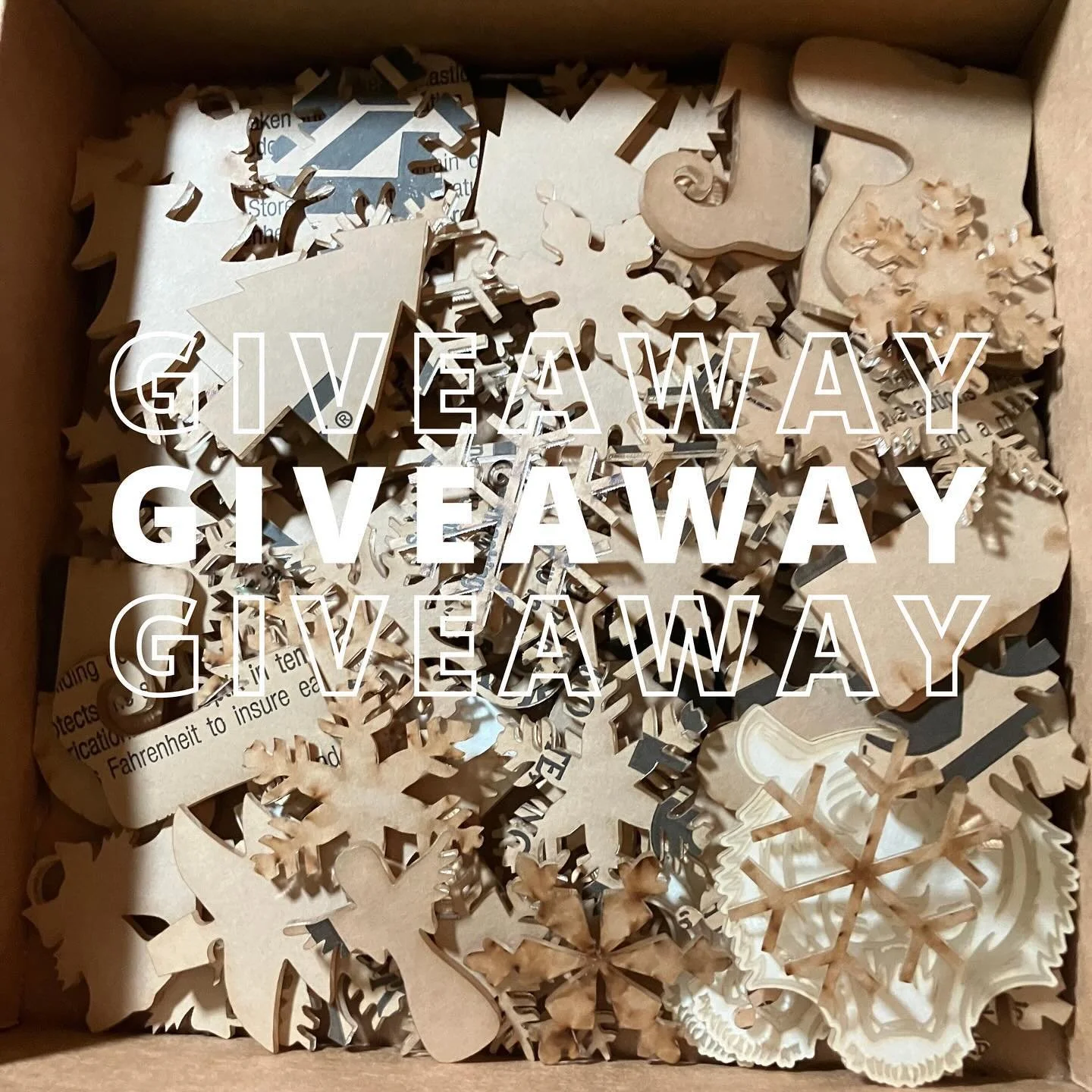I am giving away this box full of acrylic blanks to help me clear out some space
Mostly christmas designs
All 1/8&rdquo; thickness

How to enter:
Follow me
Comment some winter/ holiday emojis

Ends December 6 11:59pm EST

#loopcoop #loopcoopshop #dem