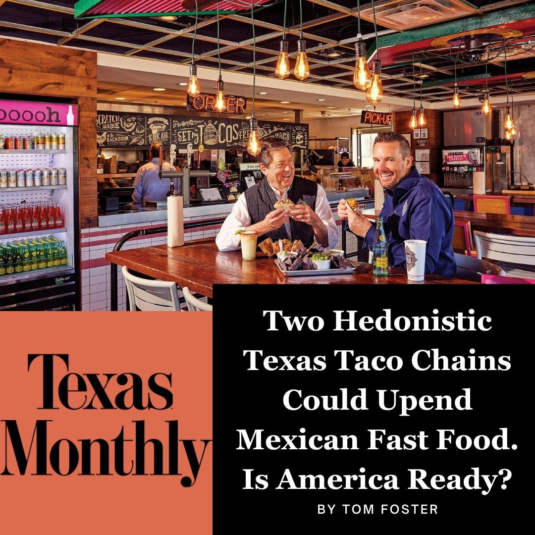 @texasmonthly's recent taco chain feature is a must-read. Huge thanks to Tom Foster for featuring the growth of @velvettaco!