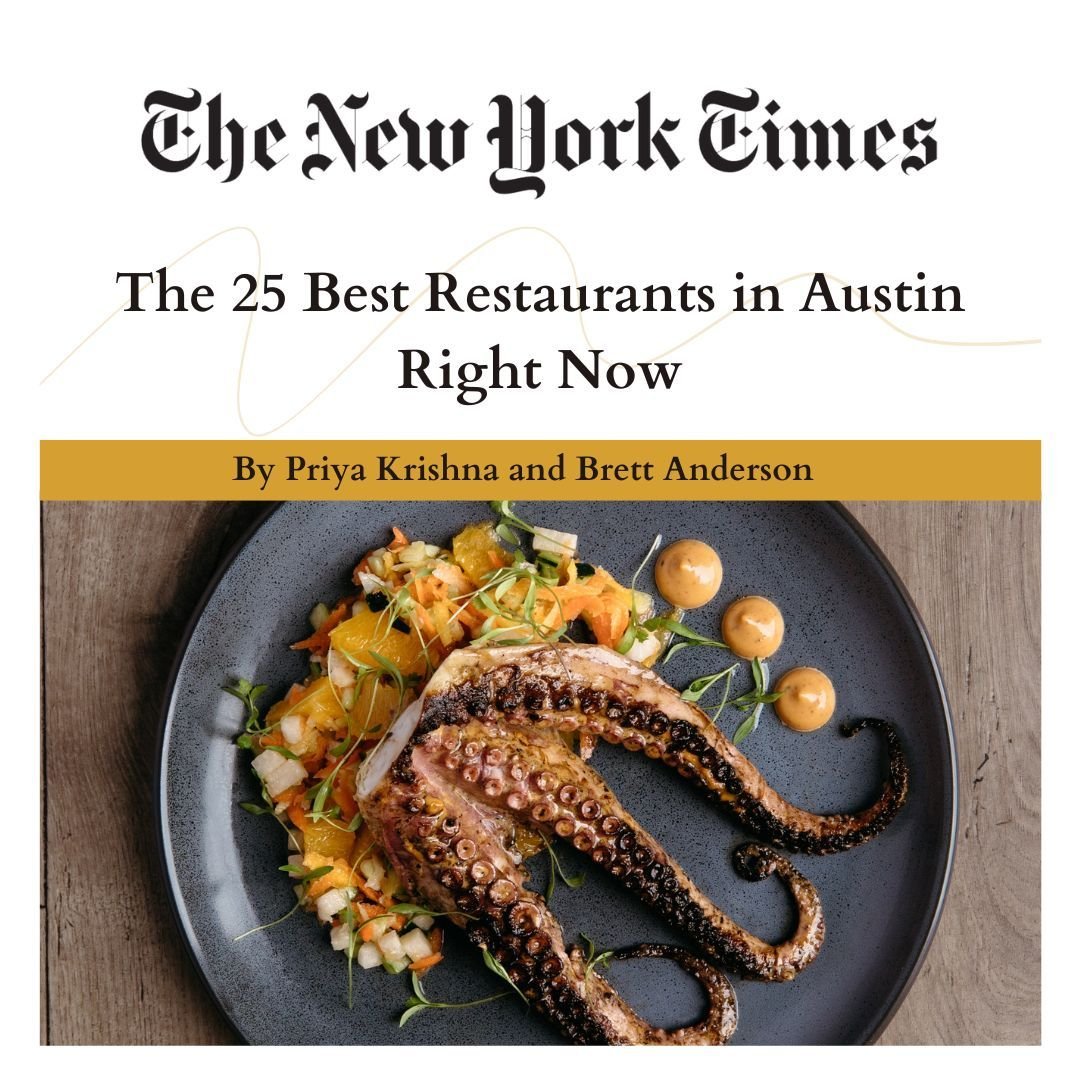 @elnaranjoaustin was named one of the best restaurants in Austin by The New York Times! Well-deserved. Huge thanks to @nytimes for the inclusion!