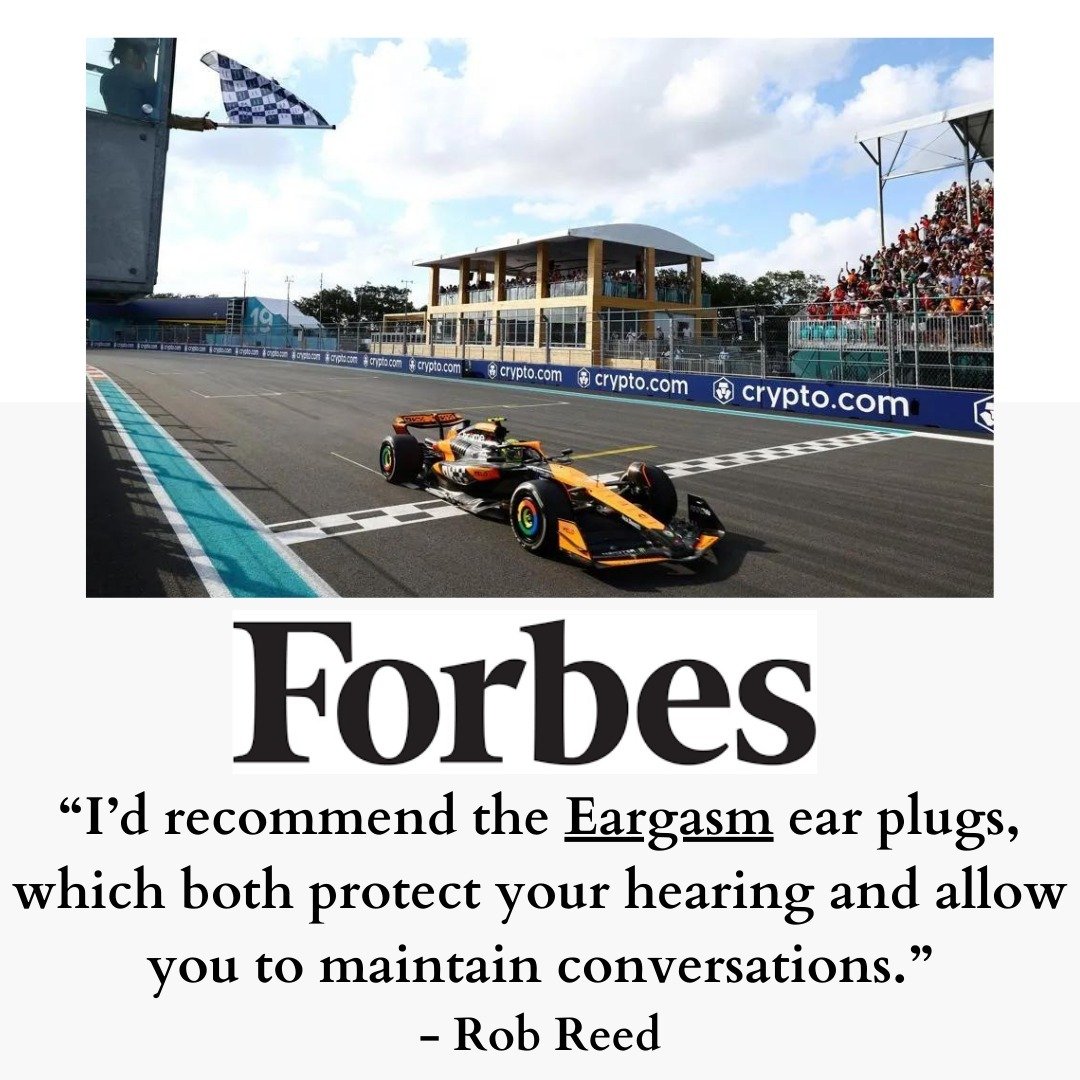 Thank you @forbes and Rob Reed for protecting your ears with @eargasmearplugs ! 🏎🏎🏎🏎