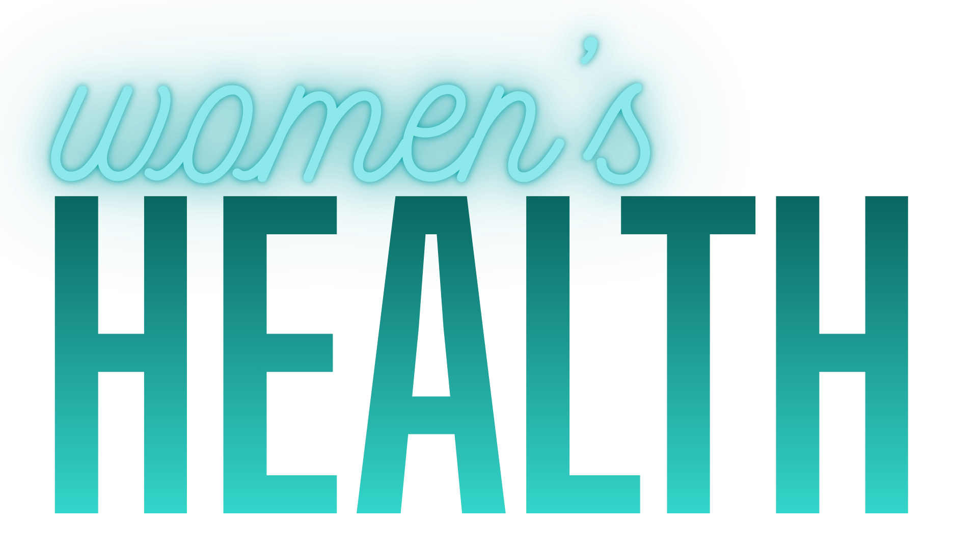 Digital graphic with the words "women's" in cursive and "LITATL" in bold uppercase letters, with a blue and teal color scheme and abstract swirling background.