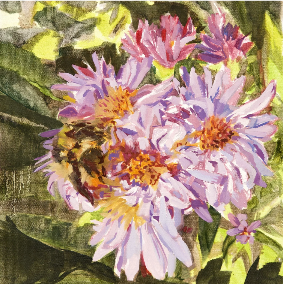 Aster Bee Print