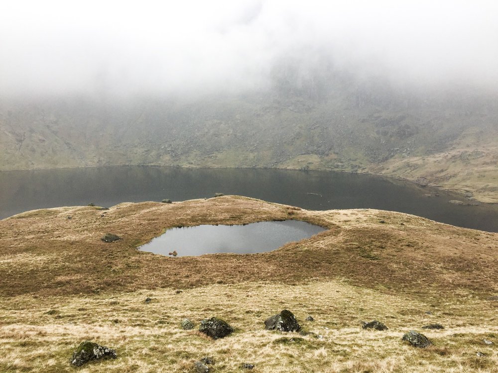 Stickle Tarn lake (the big one in the back)
