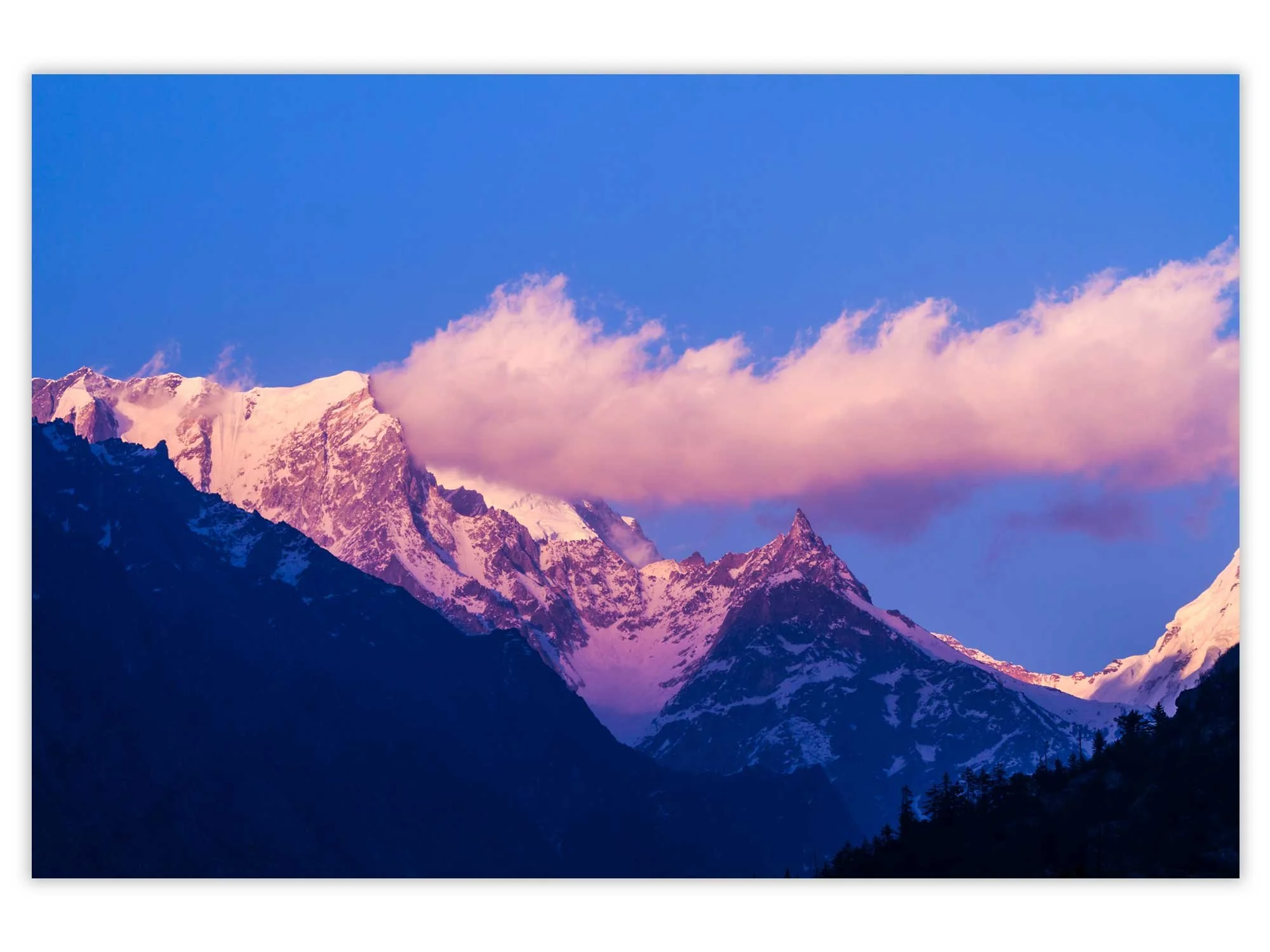 Sunset in the Indian Himalayas Photo Print