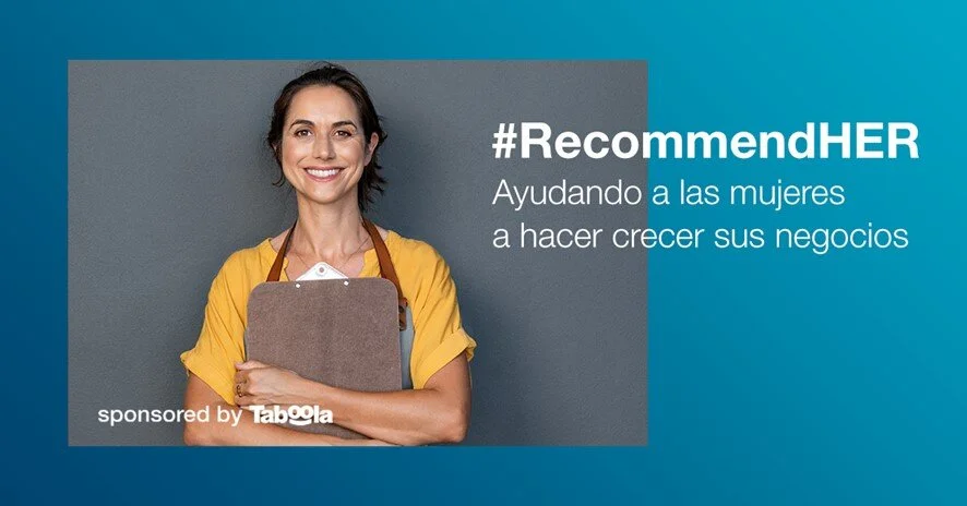 Taboola dona 500.000 dólares en publicidad a empresas cuyas propietarias sean mujeres, a través de su iniciativa #RecommendHER