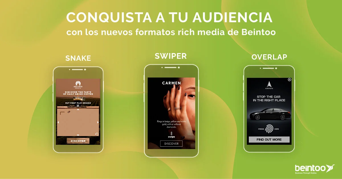 Beintoo desarrolla 13 nuevos formatos por el mobile advertising