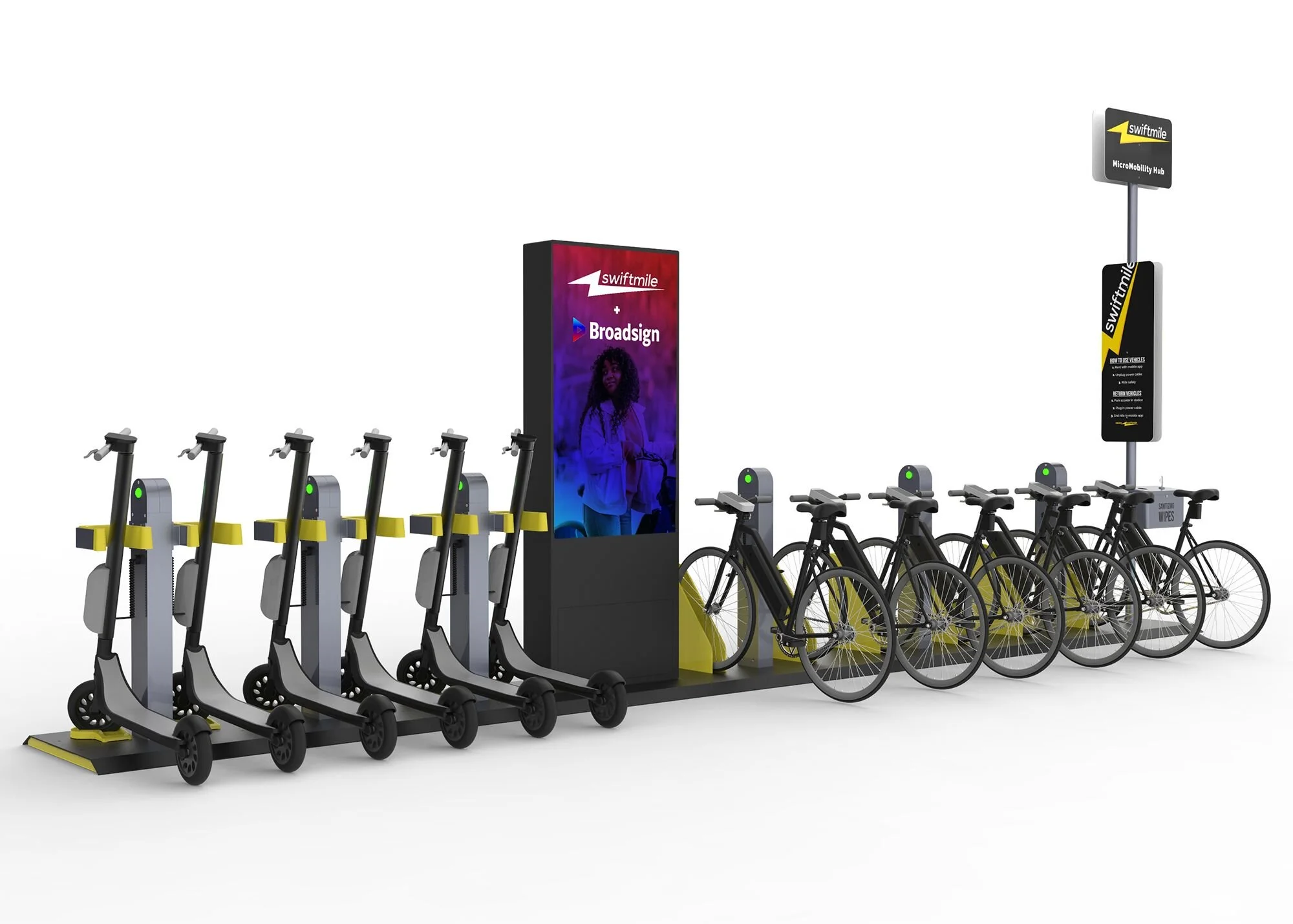 Swiftmile selecciona la tecnología Broadsign OOH para ofrecer una red publicitaria de micromovilidad programática global
