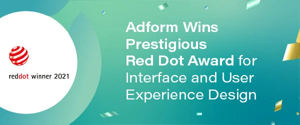 Los premios Red Dot Design  proclaman a Adform FLOW como ganador de la categoría de Interfaz y Experiencia de Usuario por su excelente diseño e innovación de 2021