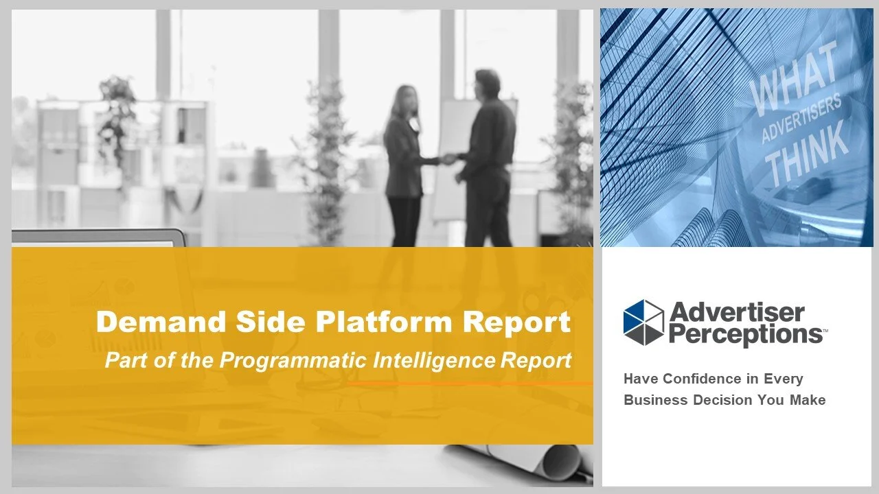 El último informe de Advertiser Perceptions destaca el auge de la tecnología DSP Self Service