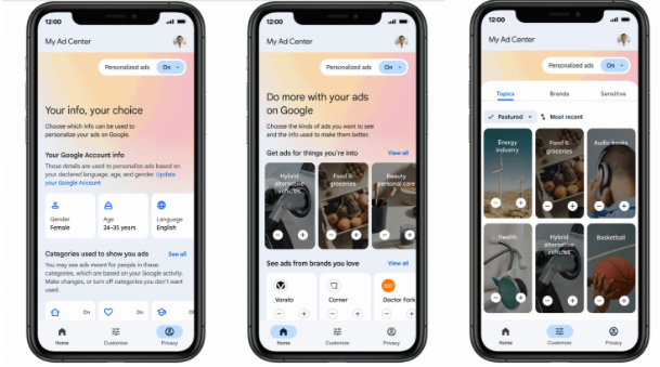 [Anuncios I/O] Google dejará al usuario decidir si quiere ver o no publicidad personalizada
