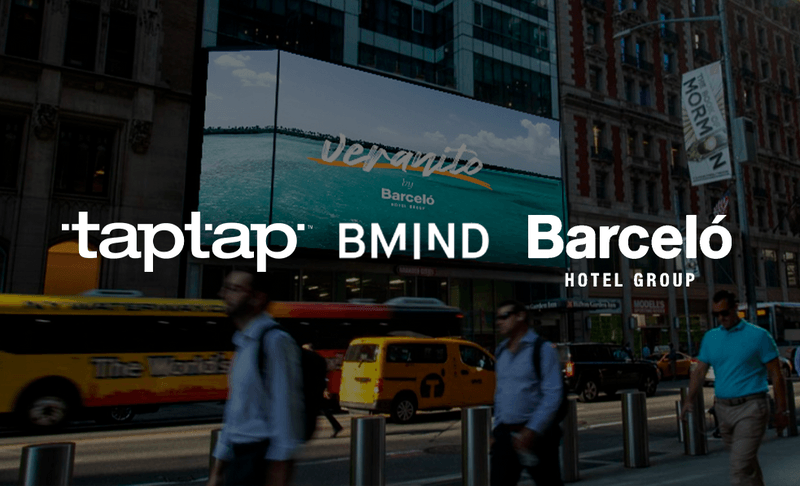 Taptap Digital y JAKALA BMIND llevan a Barceló Hotel Group al centro de Manhattan en sus emblemáticas pantallas digitales