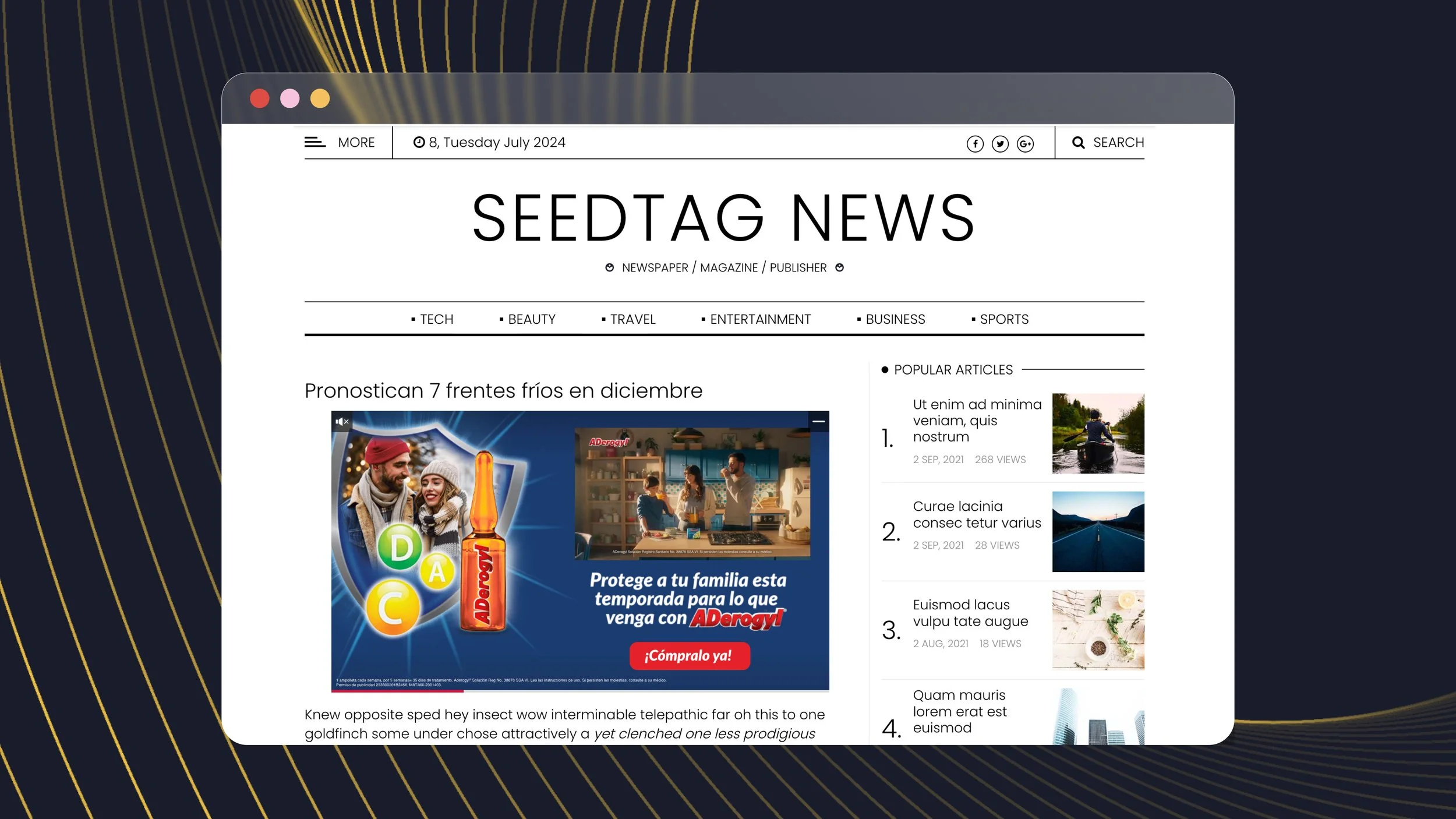 Sanofi Consumo México y PHD presentan, junto a Seedtag, su caso de éxito para la marca Aderogyl gracias al servicio exclusivo de Seedtag Lab
