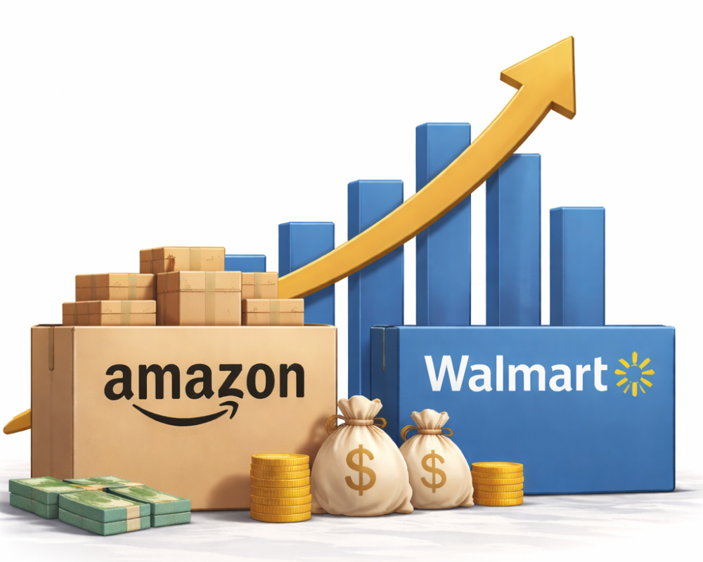 Amazon arrebata a Walmart el liderazgo en ingresos en EE. UU.