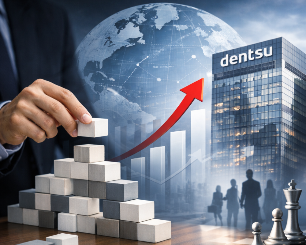 dentsu reordena su estructura para recuperar competitividad internacional
