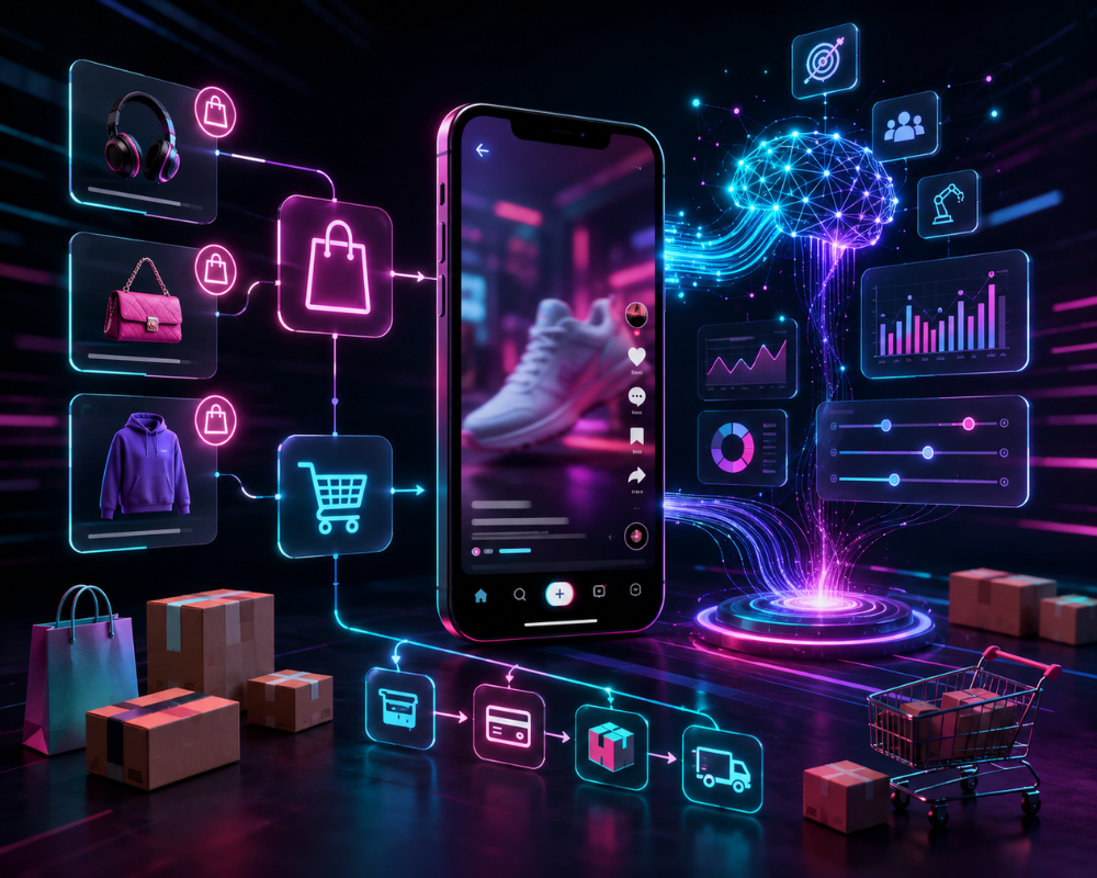 TikTok acelera su transformación en una plataforma de e-commerce y automatización publicitaria con IA