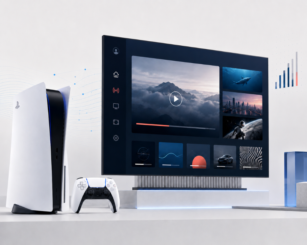 Sony refuerza su negocio publicitario con una oferta FAST integrada en PlayStation 5