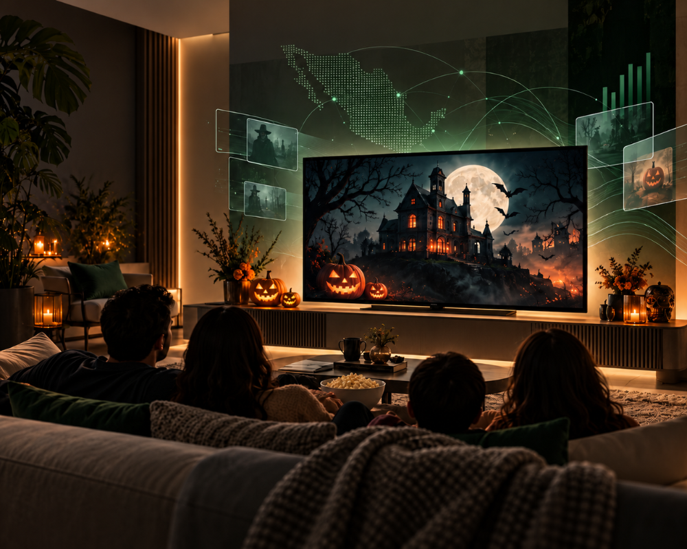 75% de los mexicanos se reúne frente a su Smart TV para disfrutar Halloween