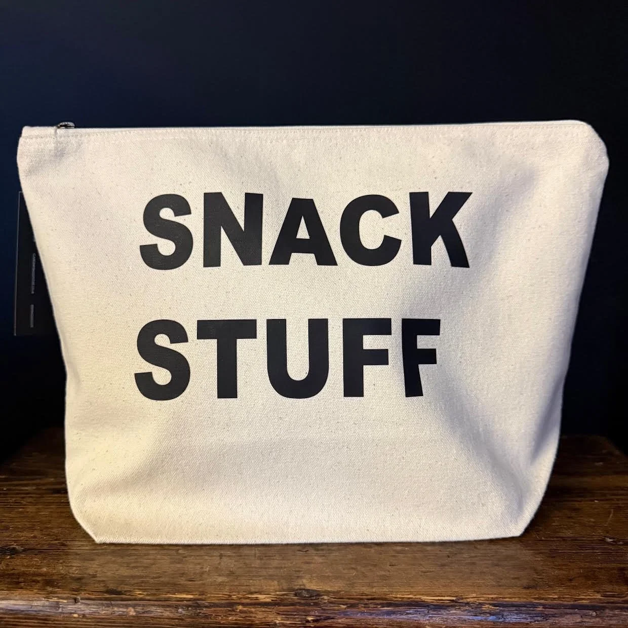Snack Stuff Canvas Zip Pouch