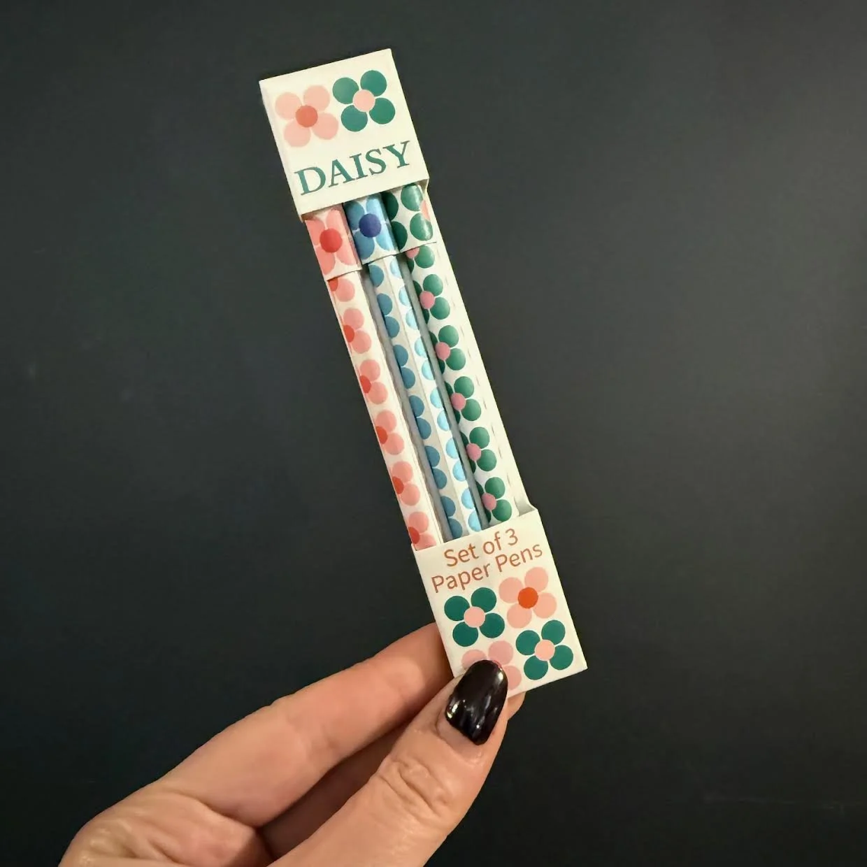 Daisy Eco-Friendly Paper Pens - Set of 3