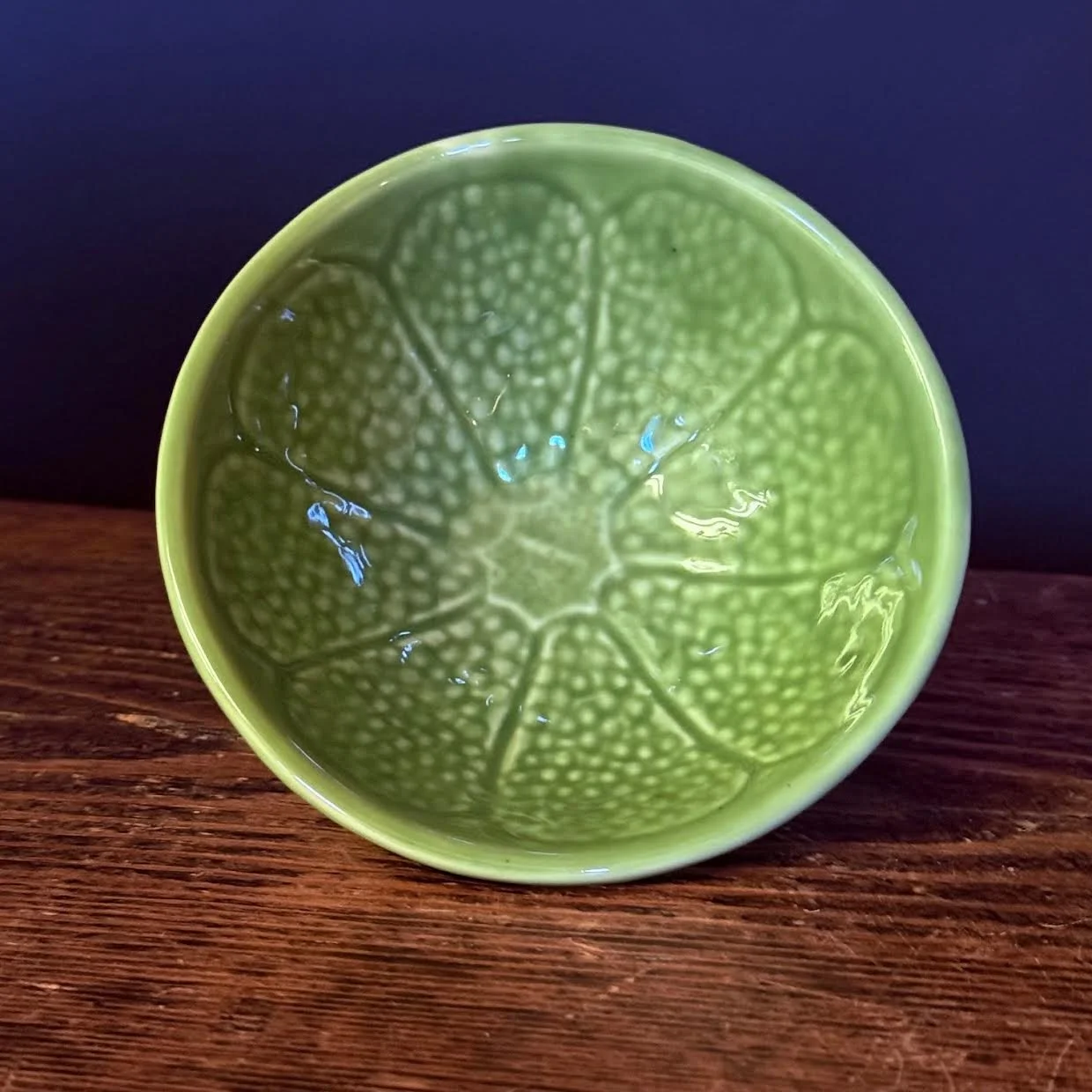 Vibrant Lime Ceramic Dipping Dish