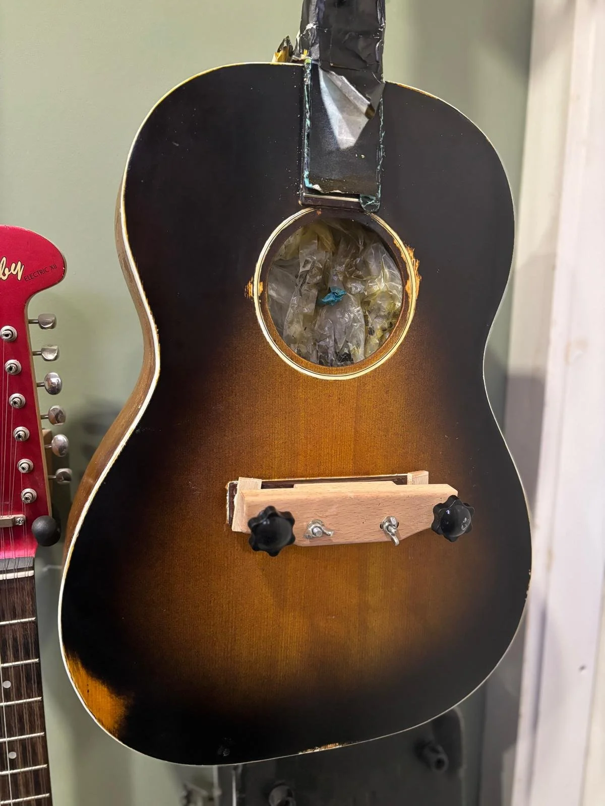 Acoustic Guitar, Being Repaired