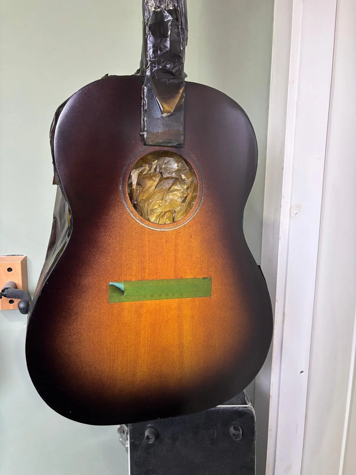 Acoustic Guitar, Being Repaired