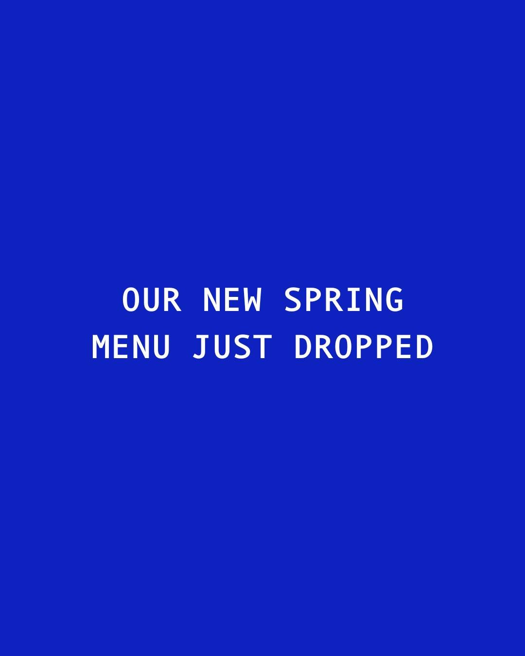 SPRING MENU JUST DROPPED 💥
We kept the best sellers and add 3 special grilled cheeses including a chorizo, a green veggie and an egg toast !

Please also welcome the cookies by Swookies  and viennoiseries 🥐

(Vegan ? Options available, ask the staf