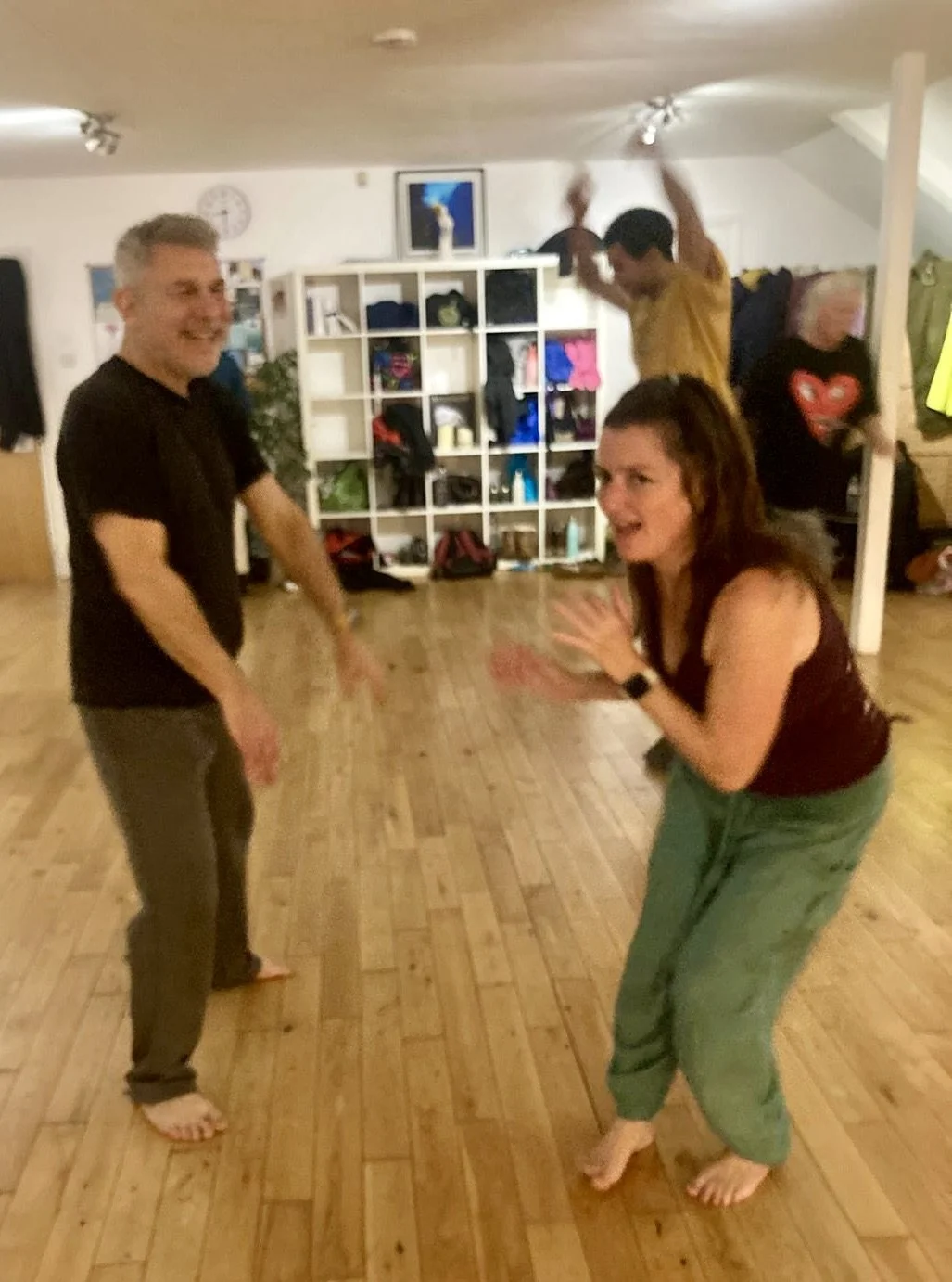 Playing and having fun!