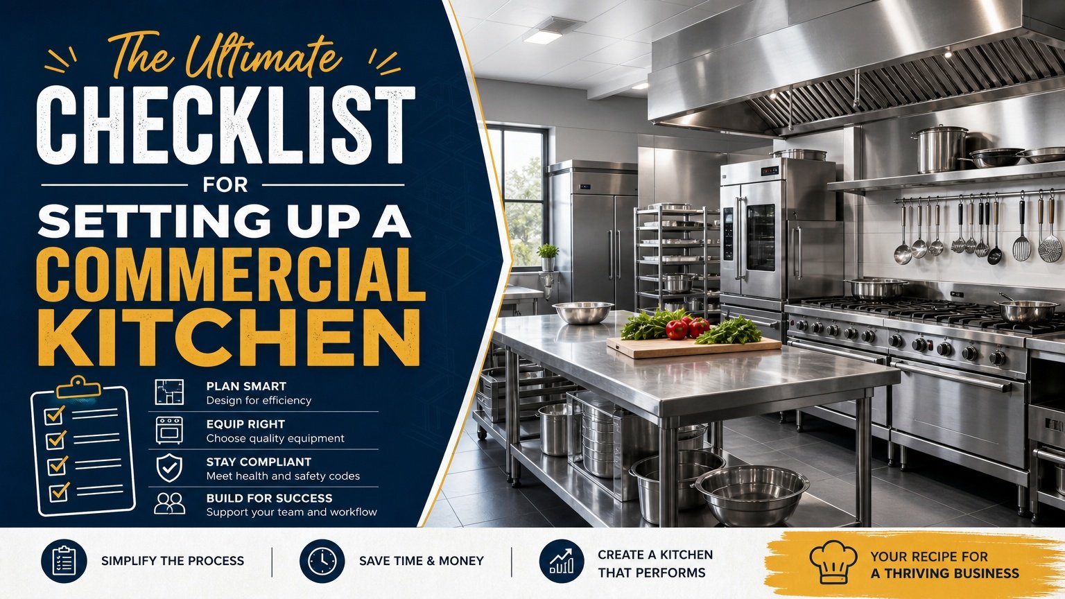 The Ultimate Checklist for Setting Up a Commercial Kitchen