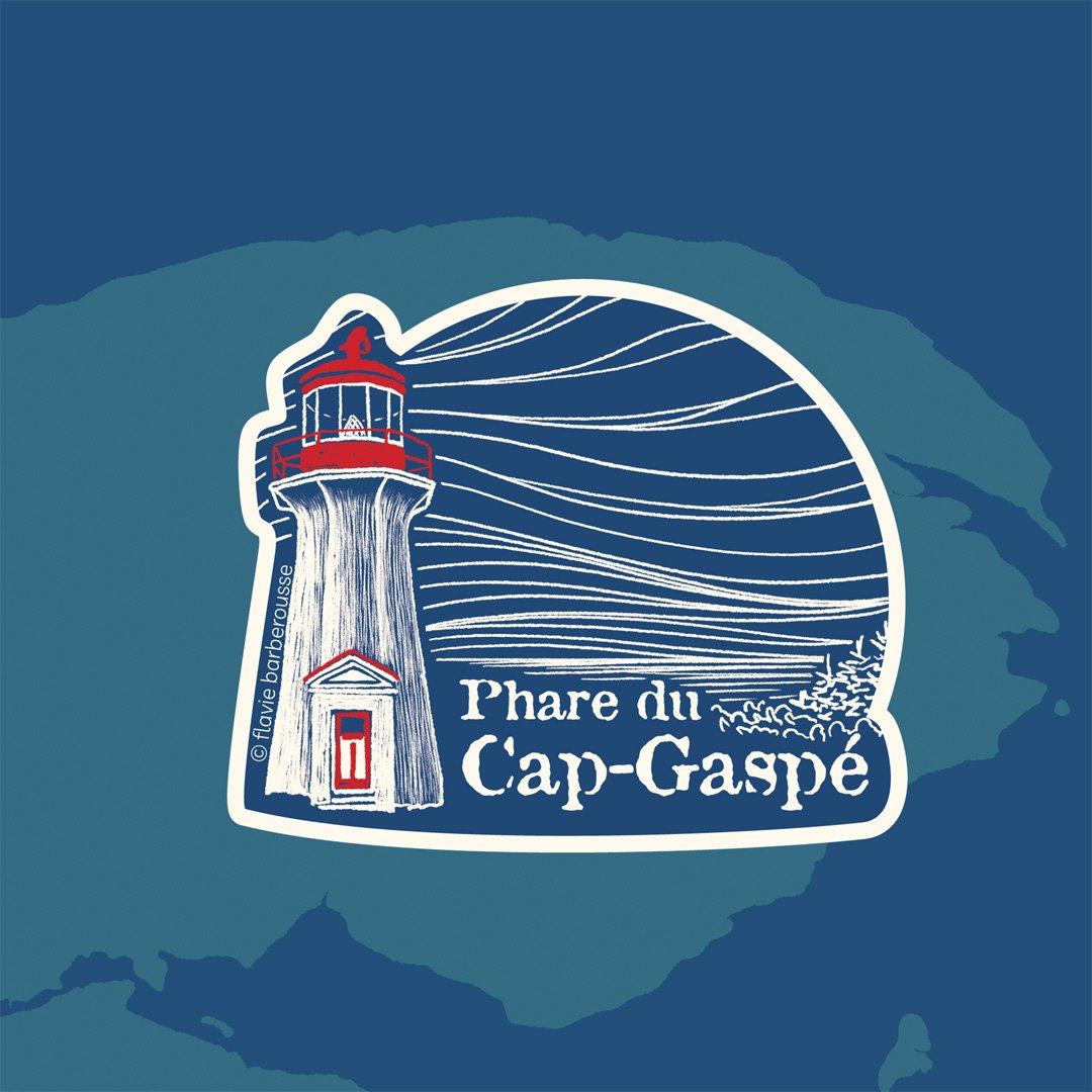 Autocollant Phare du Cap-Gaspé