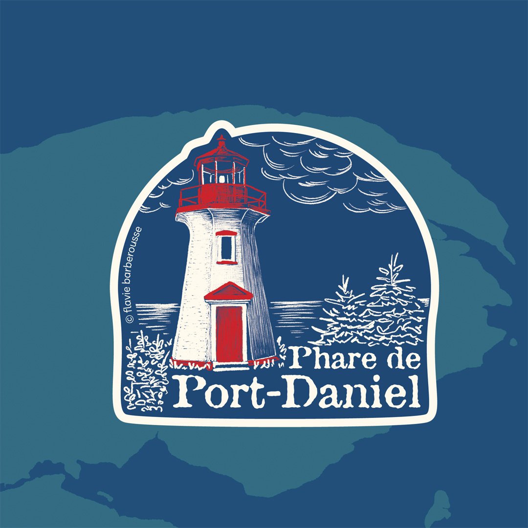 Autocollant Phare de Port-Daniel