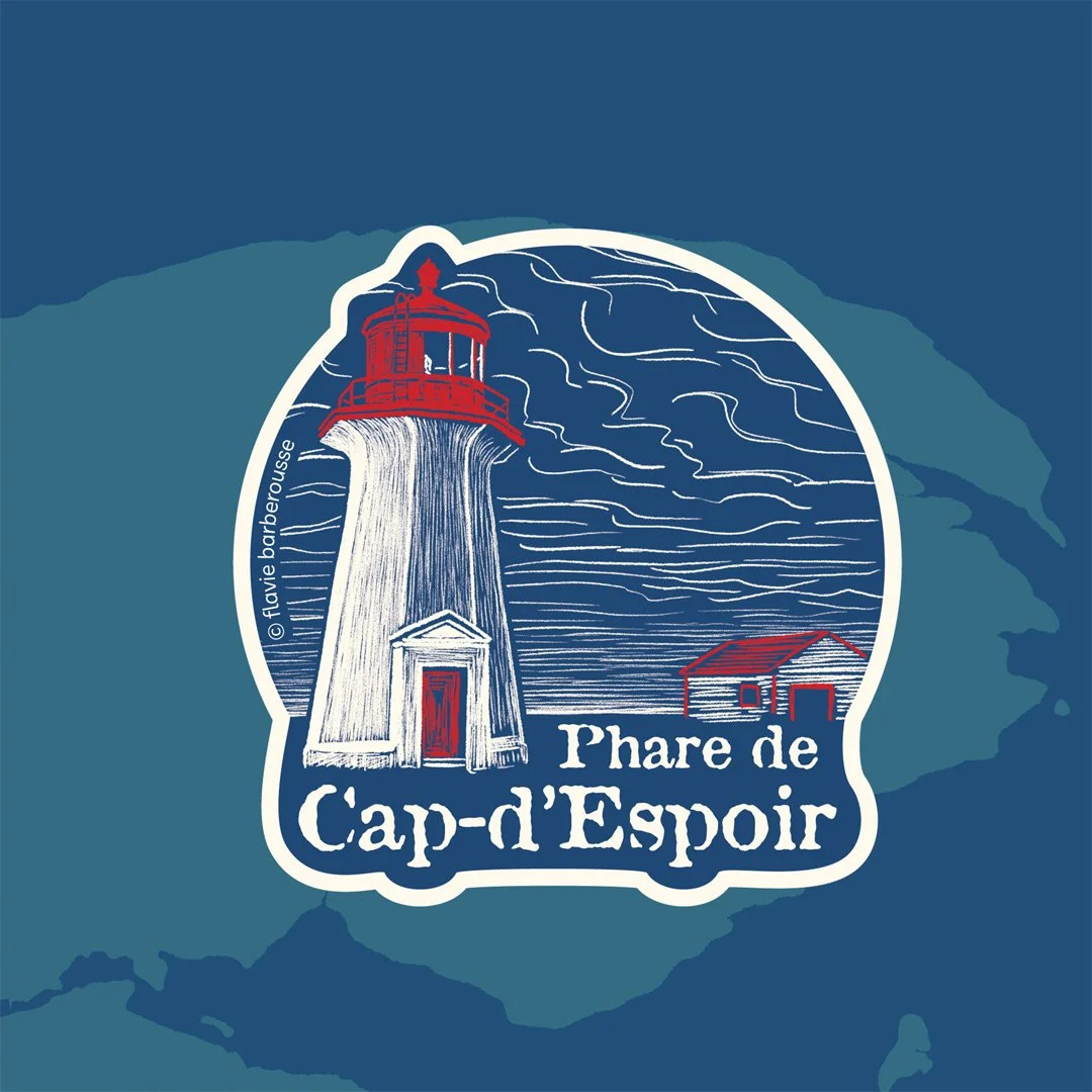 Autocollant Phare de Cap-d'Espoir