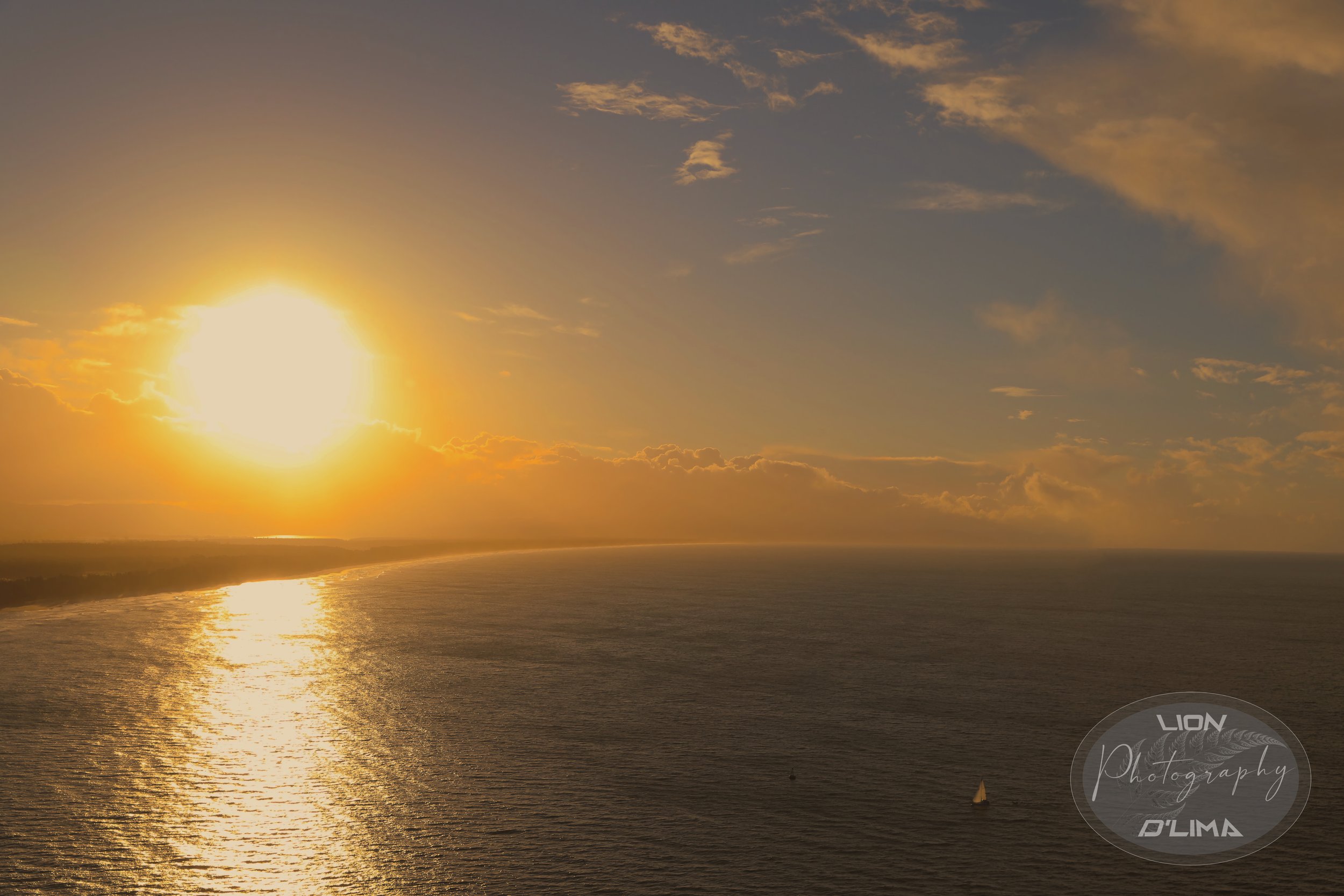 Beautiful Matakana Island sunset once the rain showers had past