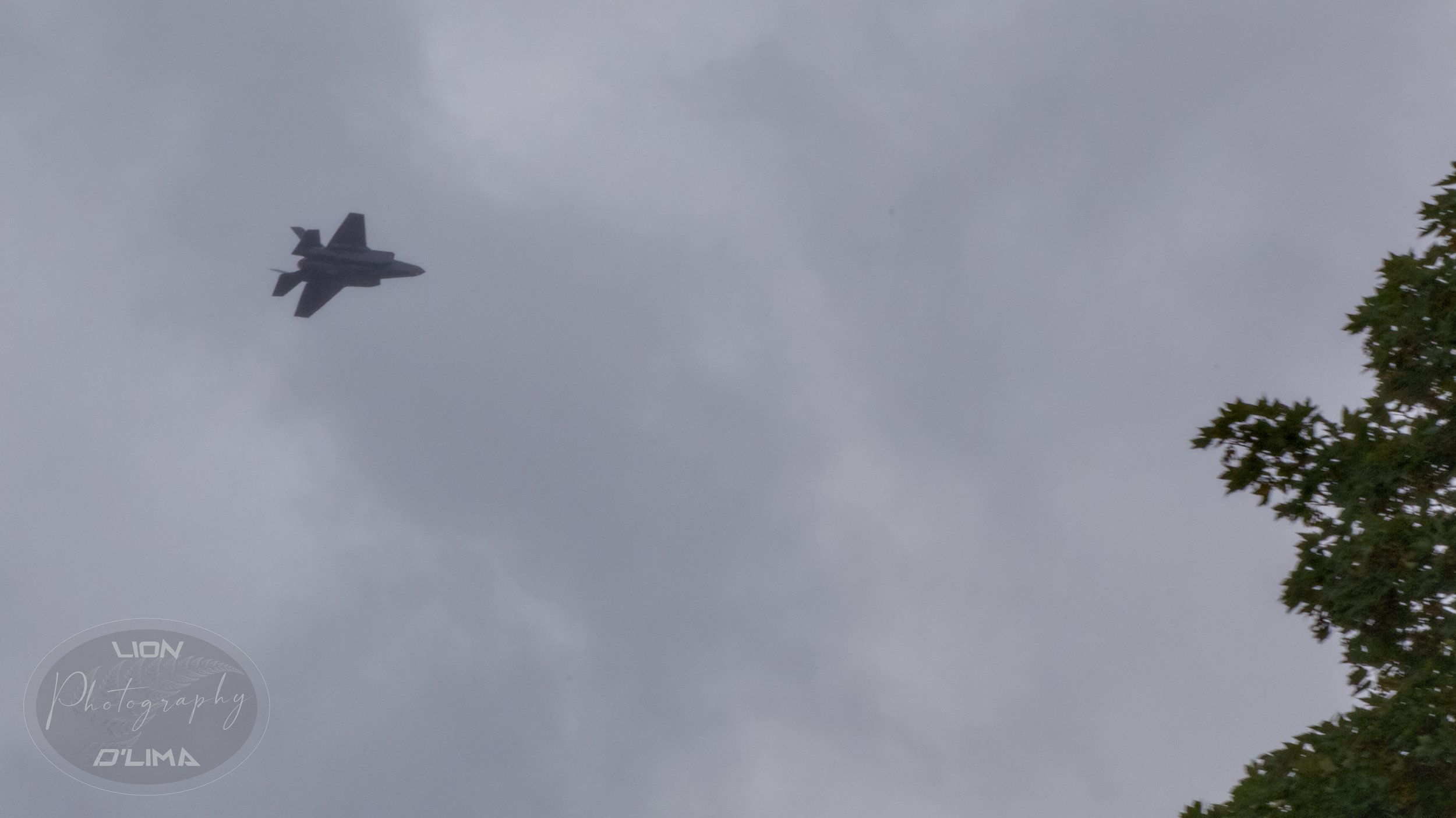 F35 Lightning II being chased high speed over Rydal in the Lake District - England