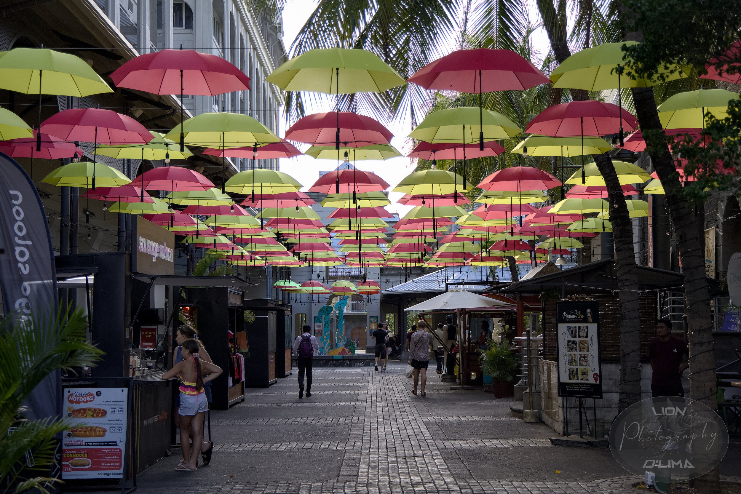 Colourful Umbrellas in Port Louis - Mauritius