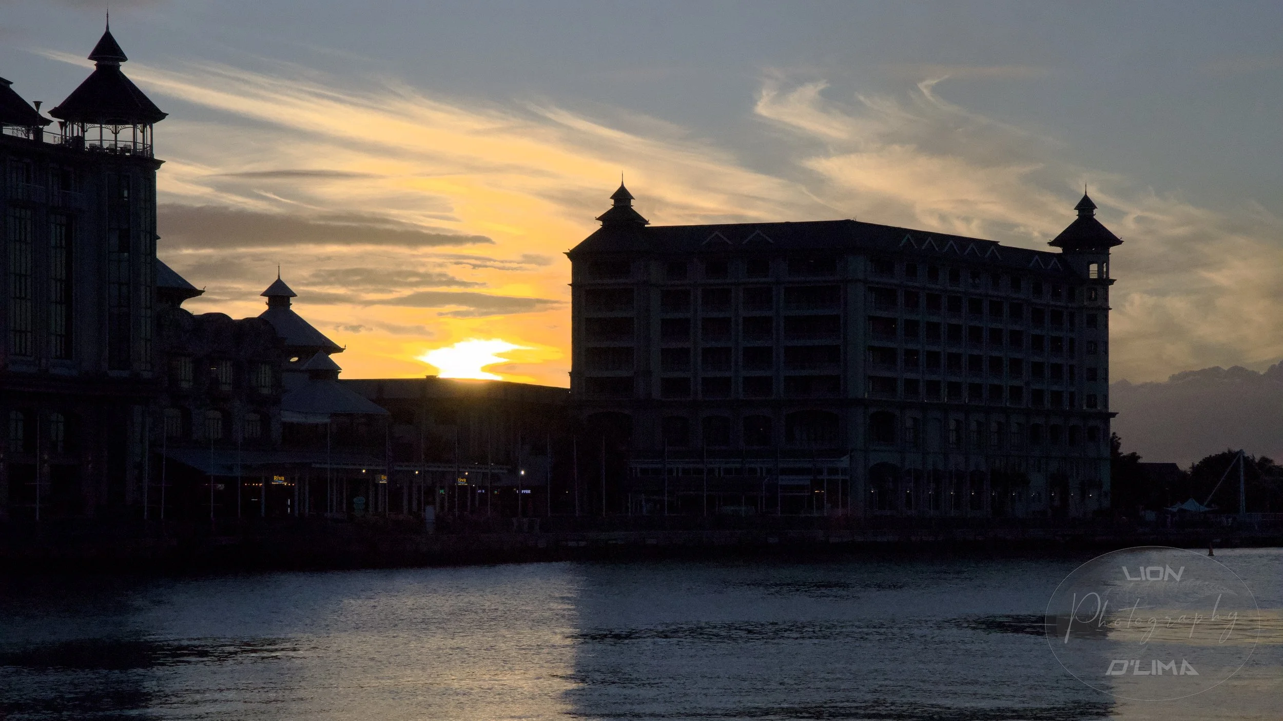 Port Louis Waterfront by dusk