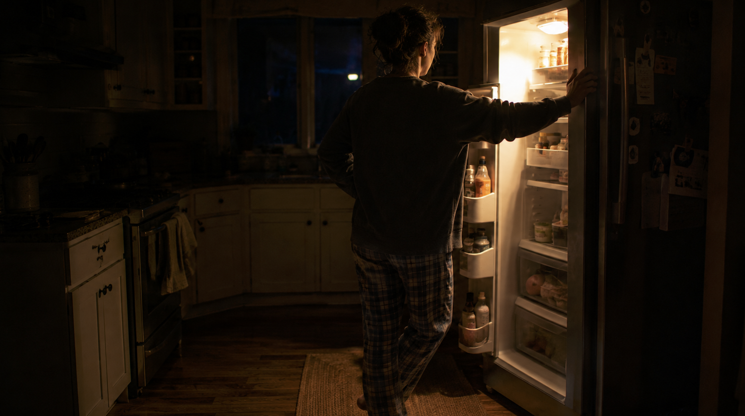 Standing at the Refrigerator, Unable to Pick Dinner