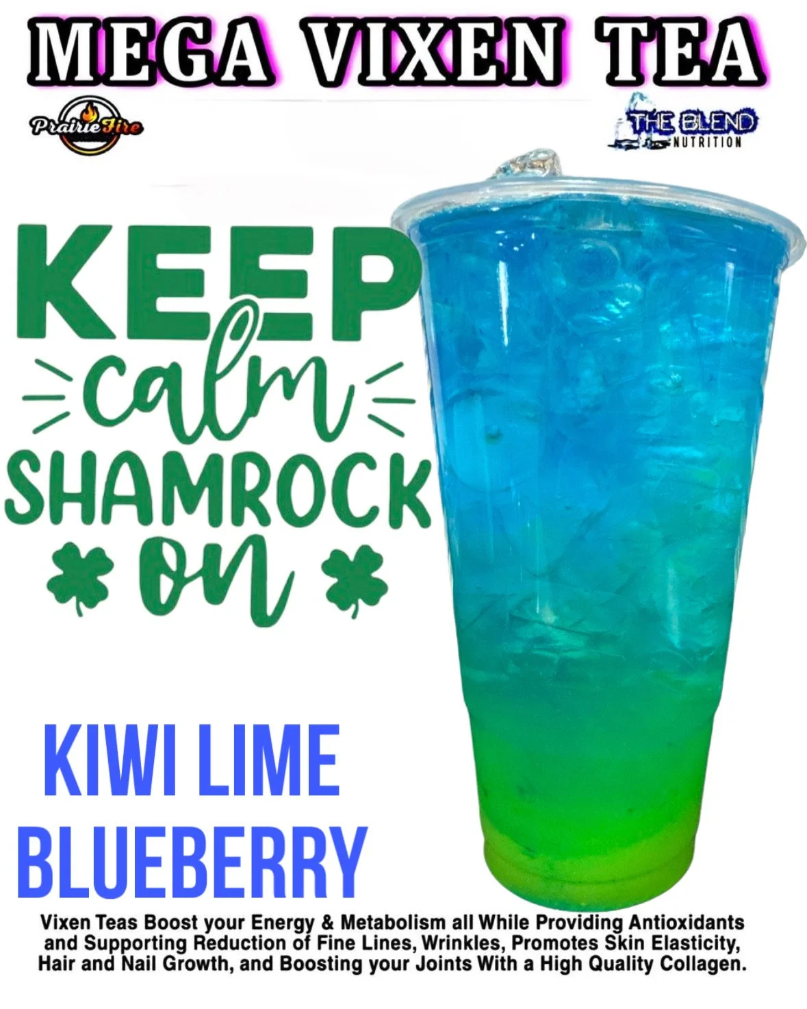 Thursday Vixen- keep calm shamrock on